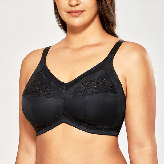 Full coverage Non Padded seamless embroidered Bra